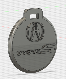 Anhänger Porte cl Acura Art Schlüssel Ring Ornament Typen Wagen 3d print model - Mito3D