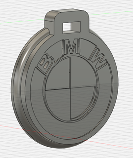 pendant porte cl bmw key ring ornament car 3d print model - Mito3D