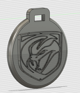 pendant porte cl dodge viper 2013 key ring ornament 3d print model - Mito3D