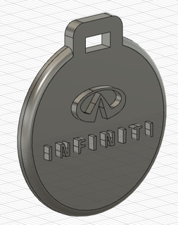 kolye porte cl Infiniti anahtar yüzük süs Nissan araba 3d print model - Mito3D