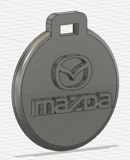 pendant porte cl mazda mazda key ring ornament key ring key ring mazda  3d print model - Mito3D