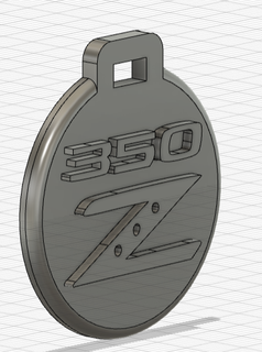 pendant porte cl nissan 350z key ring ornament 3d print model - Mito3D