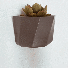 pendant pot - flower home flowerpots polyester flowerpot cactus stalks succulent embellishment dwelling factory deco 3d print model - Mito3D