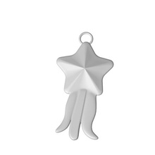 pendant shooting star jewelry 3d print model - Mito3D