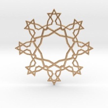 pendant stars jewelry pendulous 3d print model - Mito3D