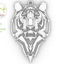 pendant tiger jewelry tiger2022 3d print model - Mito3D