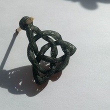 pendant triquetra voronoi jewelry magic celtic 3d print model - Mito3D