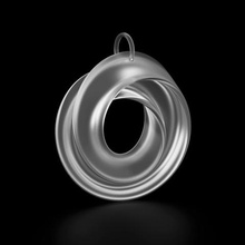 pendant twisted jewelry art unique 3dprint 3dprinting 3dmodel mathematics jewellry 3dpendant mix 3d print model - Mito3D