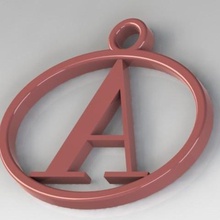 pendants letter jewelry charms handwriting 3d print model - Mito3D
