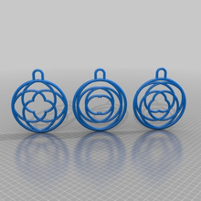 pendentifs en spirale 2x, 3x, 4x de la mode 3d print model - Mito3D
