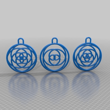 pendants spiral 2x 3x 4x fashion 3d print model - Mito3D
