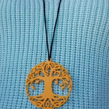 pendente jóias colar desenho de flor borboleta árvore 3d print model - Mito3D