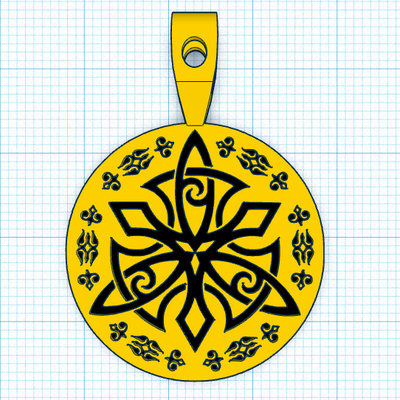 pendentif sirk bijou sirkesyon 3d print model - Mito3D