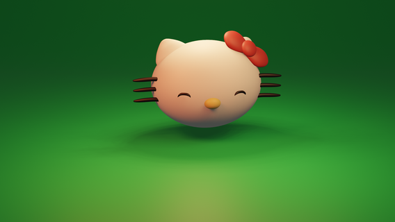 pendentif hello kitty jouet bonjour bijoux 3d print model - Mito3D