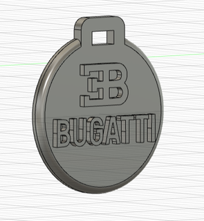 Pendentif porte cl Bugatti 2 anahtar yüzük süs takı cle Voiture araba 3d print model - Mito3D