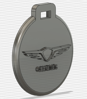pendentif porte cl genèse clé bague ornement 3d print model - Mito3D