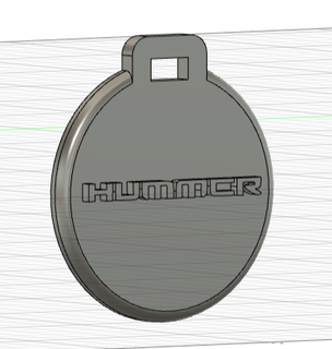 pendentif porte cl hummer key ring ornement Jewelry clé voiture car 3d print model - Mito3D