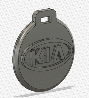 pendiente porte cl kia llave anillo ornamento 3d print model - Mito3D