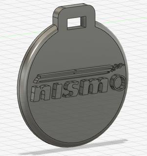 Pendentif porte cl nismo anahtar yüzük süs Nissan araba 3d print model - Mito3D