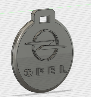 pendentif porte cl opel key ring ornement 3d print model - Mito3D