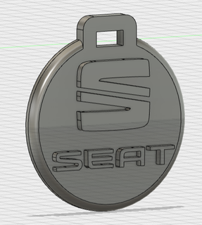 pendentif porte cl seat seat key ring ornement  3d print model - Mito3D