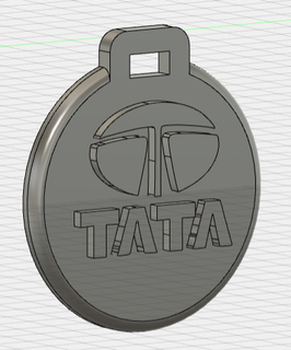 pendentif porte cl tata key ring ornement Jewelry clé voiture car 3d print model - Mito3D