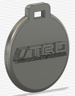 pendentif porte cl trd chave anel enfeite Toyota 3d print model - Mito3D