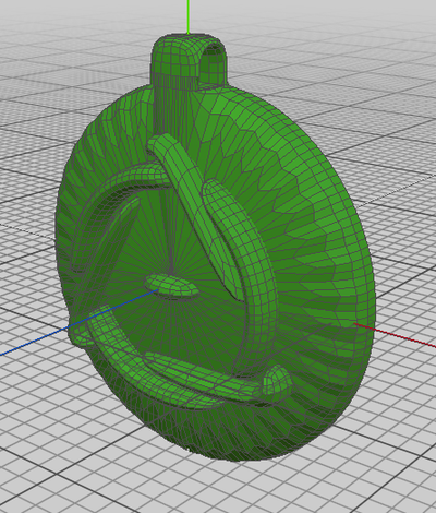 pendentif theta delta symbole th rianthrope v2 schmuck porte clefs rianthropie rian theta delta 3d print model - Mito3D