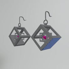 pendiente anycubic 2 bijoux joya arete aros 3d print model - Mito3D