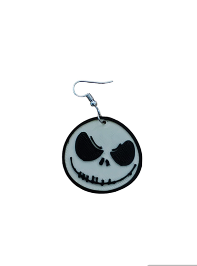 pendiente kriko skellington pendientes arte tim burton joyas accesorios 3d print model - Mito3D