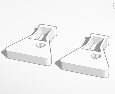steht Chemie Ohrringe Physik Flasche Schmuck Wissenschaft 3d print model - Mito3D