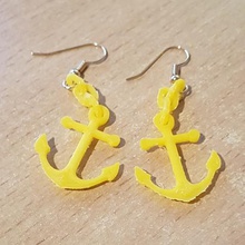 pending ear loop anchor jewelry earring chain sea boat 3d print model - Mito3D