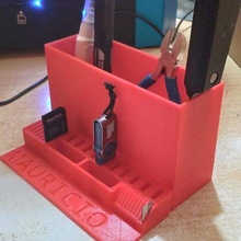 pendrive desk organizer pen holder 3d print model - Mito3D