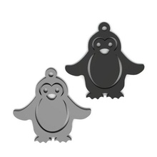 penguin art key chain 3d print model - Mito3D