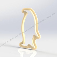 pingouin à l'emporte-pièce la maison cookie cutter moisissure 3d print model - Mito3D