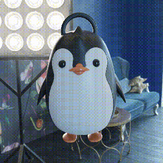 pinguino portachiavi carina moda minimalista cartone animato adorabile elegante chic 3d unico fascino design accessorio Stampa arte creativo divertimento 3d print model - Mito3D