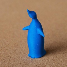 penguin looking up art 3d print model - Mito3D