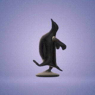 pinguino scp scultura dettagliata divertimento fascino casa ufficio decorativo regalo collezione natura animali Antartide famiglia coraggio lealtà carina arte stile 3d print model - Mito3D