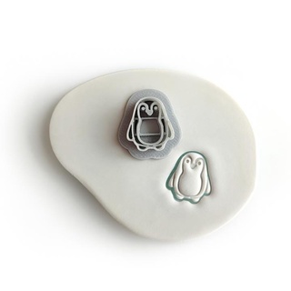 penguin shaped polymer clay cutter Jewelry jewelry earrings cutters earring 3d print model - Mito3D