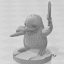 penguin soldier yugioh dungeon dice monsters says ddm 3d print model - Mito3D