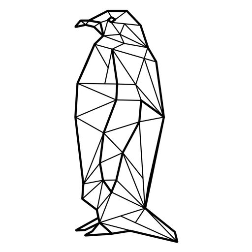 Pinguin Mauer Kunst 2d Tier kalt Dekor Haus 3D print model - Mito3D