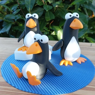 penguins penguin figurine statuette art toy animals animal 3d print model - Mito3D