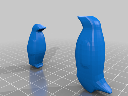pingouins art animal lowpoly manchot animaux créatures 3d print model - Mito3D
