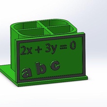penicera profesor pencil holders teacher 3d print model - Mito3D