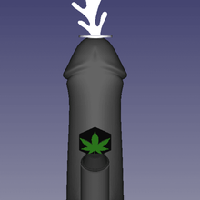 pénis bang farce queue cannabis art adulte jouet érotique 420 artistique 3d print model - Mito3D