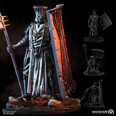 penitente baluartes x 4 juego gótico horror caballero plato rpg proteger soldado martillo paladín caballeros guerreros 32mm cruzado 5e sombrío animales fantasía oscura eternos salmo prohibido cruzada 3d print model - Mito3D