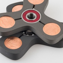 penny fidget spinner juego juguetes mecánicos 3d print model - Mito3D