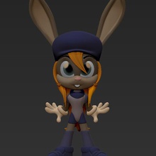 penny liebre juego carácter starfox conejo 3d print model - Mito3D