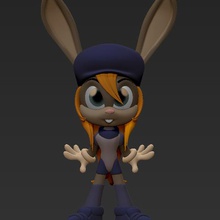 penny lièvre jeu caractère starfox lapin 3d print model - Mito3D