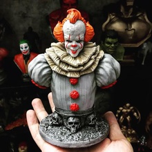 pennywise bust high quality - chapter two halloween 3d print art 13 friday film figure horror mask 3d print model - Mito3D